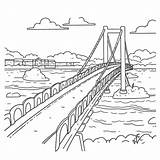 Mackinac Bridge Coloring Page Pages sketch template