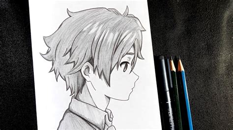 Anime Boy Drawing Side View
