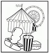Printable Circus Coloring Pages sketch template