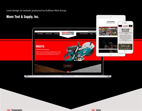 Mann Tool & Supply Website Design on Behance