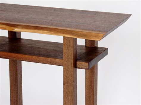 Classic End Table Small Table in Walnut With Live Edge Tables for Living Room Modern Decor With ...