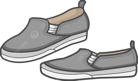 Vector Gray Shoes Illustration Model, Vector, Illustration, Gray PNG and Vector with Transparent ...