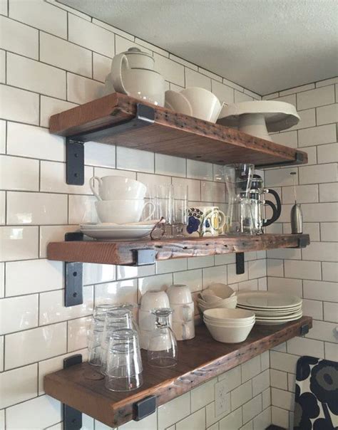 Cool 42 Unique Kitchen Open Shelves Design Ideas On A Budget. More at ...