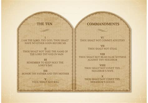 Free 10 Commandments Vector 84791 Vector Art at Vecteezy