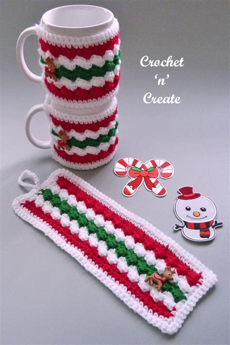 christmas mug cover13 - Crochet 'n' Create