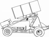 410 sprint car coloring Page 2001235 sketch template
