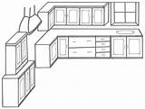 Simple Kitchen Drawing sketch template