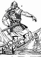 Free Printable Coloring Pages David And Goliath  Home sketch template
