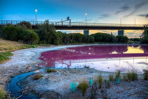 Westgate Park pink lake in the evening | Flickr - Photo Sharing!