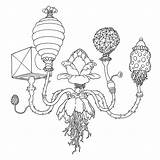 Chandelier Coloring Page At GetDrawings  Free Download sketch template