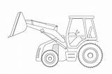 Free Backhoe Loader Coloring Pages sketch template