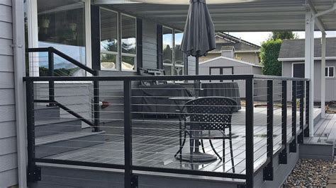 TR200 Black Cable Railing - Black Cable Railing System