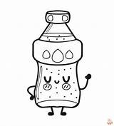 Water Bottle Coloring Page sketch template