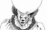 Collection Of Pennywise Coloring Pages  Free Printable sketch template