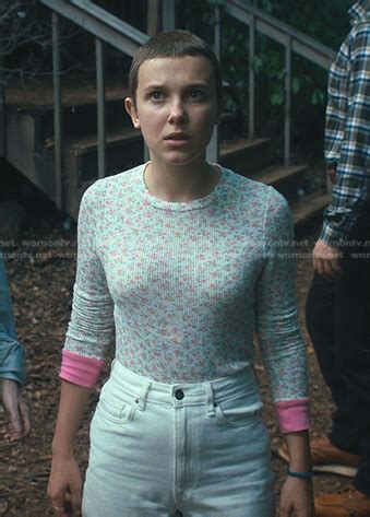 WornOnTV: El’s white floral long sleeve top on Stranger Things | Millie Bobby Brown | Clothes ...