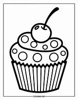 275  Cupcake Coloring Pages For Kids & Adults Free Printable PDFs sketch template