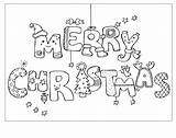 العاب شمس > christmas coloring Pages Merry Greeting Card  sketch template