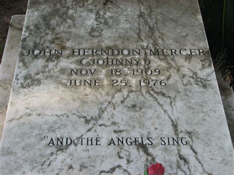 Johnny Mercer's grave - Bonaventure Cemetery, Savannah, GA. If you don't know his music, rent ...