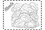 Clouds Coloring Page Drawing For Kids Graphic By MyCreativeLife  sketch template