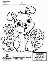 Spring Dog License Coloring Contest sketch template