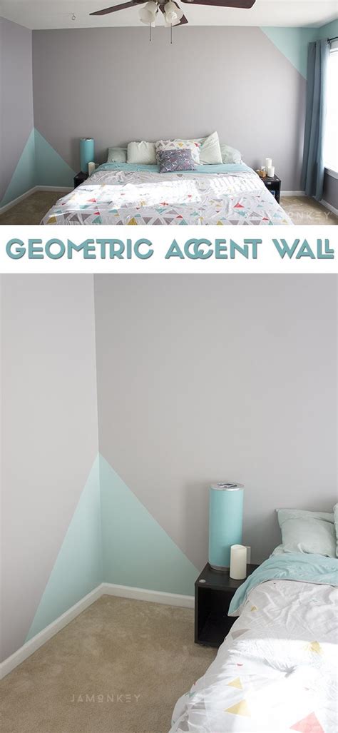 Accent Ideas Bedroom Geometric Wall Paint - img-Abedabun