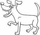 Cartoon Playful Dog Character Coloring Book Page Graphic Illustration  sketch template