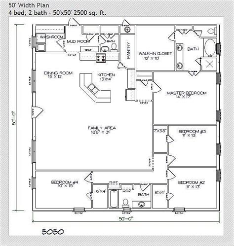 Floor Plans | Texas Barndominiums | Barndominium floor plans, Farmhouse floor plans ...