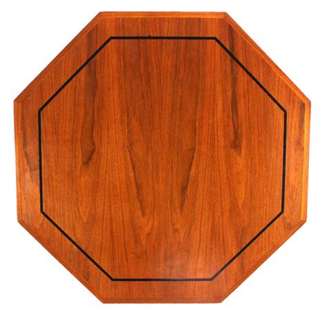 Mid Century Modern Walnut Hexagon Coffee Table with X-Base For Sale at 1stDibs | hexagon table ...