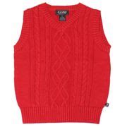 E-Land Kids Red Knit Sweater Vest 2T, 12_