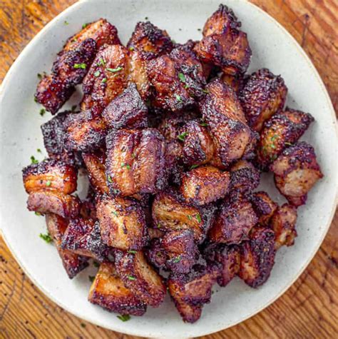 Air Fryer Pork Belly Bites - I Am Homesteader