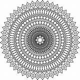 Mandala Coloring Pages Adult Sheet Printable Page  sketch template