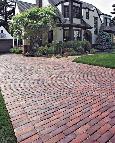 Concrete Paver Styles | Brick driveway, Driveway design, Brick paver driveway