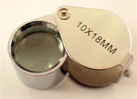 Jewelers Loop Loupe 10X Magnification 18MM Glass Lens New 706569012798 ...