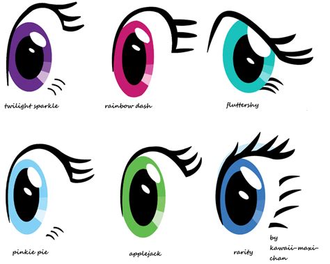 My Little Pony Eye Styles by kawaii-maxi-chan on DeviantArt