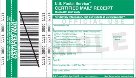 Us Postal Service Certified Mail Receipt Tracking | TUTORE.ORG - Master ...