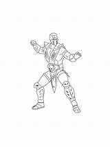 Mortal Kombat Coloring Pages Printable Color Scorpion Kids Print  sketch template