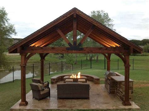 Awesome 55 Cozy Backyard Gazebo Design Ideas source link : https://decortutor.com/2317/55-cozy ...