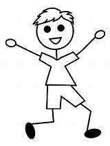 Stickman coloring pages sketch template