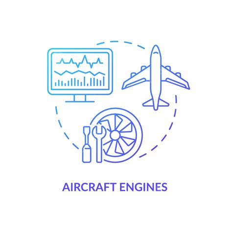 Aircraft Engines Concept Icon Virtual Digital Drawing Vector, Virtual, Digital, Drawing PNG and ...