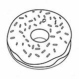 Charming Donut With Sprinkles Coloring Page  Pagescom sketch template