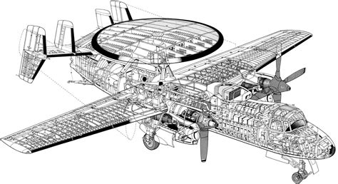 Transport aircraft Cutaway Drawings in High quality