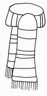 scarf coloring Page/template  Snowman & Winter Kids Crafts Pinterest sketch template