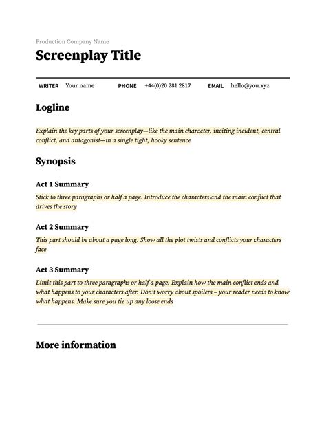 How to Write an Amazing Film Synopsis (Step-by-step Guide) | Boords