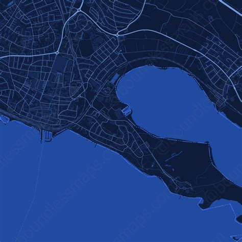 Radolfzell am Bodensee - Dark Blue Vector Map | Boundless Maps