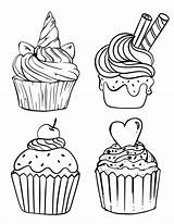 Print These Cute Cupcake Coloring Pages For Kids And Adults sketch template
