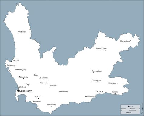 Map of western Cape Towns - Map western Cape Towns (Western Cape ...