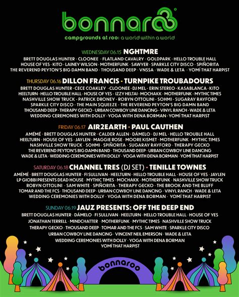 BONNAROO UNVEILS 2022 CAMPING PLAZA LINEUP | Blank Newspaper