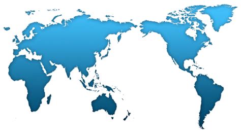 a blue world map on a black background