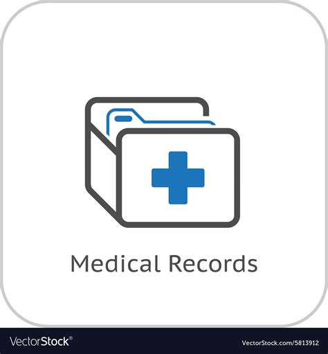 Medical records and services icon Royalty Free Vector Image