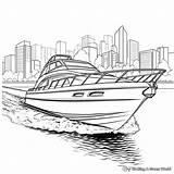 Speed Boat Coloring Pages  Free & Printable sketch template